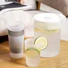 Water Bottles Pitcher With Lid BPA Free Heat-Resistant Dishwasher-Safe Great For Both Iced And Drinks Indoors