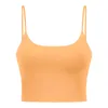 Lu Yoga Women Sports Bra Tops with Pad Sexy Beauty Back Sports Tank Top