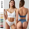 Yoga Outfit Grande Taille 2PCS Soutien-gorge Ensemble Femmes Sexy Bralette Femme Sous-vêtements Lingerie Sports Tops sans couture fil gratuit et culotte