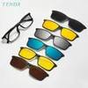 ファッションサングラスフレームメンメンフルリムTR90長方形サングラス処方レンズの眼鏡をかける太陽シェードの偏光クリップ231215