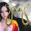 Dangle Earrings Anime Boa Hancock Golden Metal Snake Eardrop Ear Dangles In Box Cosplay Props Accessory Charms Jewelry Gift