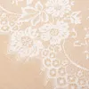 Tischdecke, 150 x 300 cm, weiß/schwarz, Spitze, dekorativ, für Hochzeit, Party, Esszimmer, dekorativer Stoff, Spitzentischdecke, rustikale Heimdekoration 231216