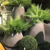 装飾的な花の花輪60 cm人工緑の木植物ヤシの葉の熱帯の偽の枝屋内プラスチックホーム庭の装飾アクセサリーPOプロップ231216