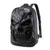 Halloween à prova d'água casual de mochila Personalize PU Leather Loptop Bookbag Teenager Bag ao ar livre Rucksack286D