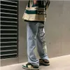 Pantalon rétro américain imprimé High Love pour hommes, tendance Hip-hop de rue, ample, droit, décontracté, Joker, jambes larges, Y2K, 2023