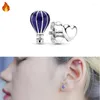 Boucles d'oreilles en argent Sterling 925 pour femmes, vente originale, en forme de cœur creux, or Rose, bijoux cadeaux pour fête de mariage