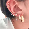 Brincos de garanhão S925 prata esterlina triângulo geométrico diamante cor piercing para mulheres vintage mini moda jóias