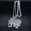 Pendentif Colliers Lucky Animal Elephant Collier en acier inoxydable Arbre de vie Tibétain Chaîne Cadeau Bijoux Collares De Moda 2023 Mujer NS01