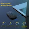 Möss anmck Bluetooth Mouse trådlös tyst mus för datoruppladdningsbar Mini Magic Bluetooth USB -musspel för bärbar dator Xiaomi
