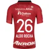 Men Club Team 26 Rocha Soccer Jerseys Atlas 17 Martinez 32 Lozano 5 Zaldivar 23 Caicedo 30 Aguirre 20 Zestawy koszulki piłkarskiej Zapata 23/24 Dostosowane oddychanie