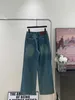 Femme Brand Jeans Designer Dames Vêtements Fashion Lettre Logo Straitement Casual High Quality Girdle Pants 16 décembre Nouveau 803