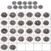 Cały 26pcs partie Początkowa A-Z litera alfabetu metalowa metalowa 18 mm guziki Ginger Snap dla Snap Chunk Charm Bransoletę DIY Sna280l