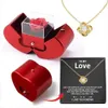 Jewelry Boxes Vintage Necklace for Women Mothers Day Gift My Love Crystal Pendant Luxury Designer Jewelry for Lover with Rosebox Drop 231216