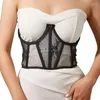 Ceintures élastiques filles taille réglable Corset couleur unie dentelle fleur femmes ceinture