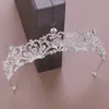 Grampos de cabelo linda princesa cristal tiaras e coroas bandana criança meninas nupcial baile coroa festa de casamento acessórios jóias na