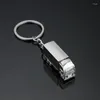 Keychains Mini Metal Truck Key Ring Lorry Car Keyfob Keychain Creative Gift Lovely Keyring For Women Men