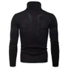 Maglioni da uomo Maglieria autunnale Maglione caldo Dolcevita Pullover Moda Tinta unita Maschile Base sottile Top in maglia 231216