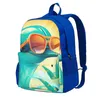 Plecak delphin słoneczne okulary przeciwsłoneczne plażowe kawaii plecaki unisex college lekkie torby z liceum projektant plecak plecak