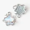 Charms WZNB 5st Crystal Stars Meteor Alloy Pendant för DIY örhängen Halsband smycken gör handgjorda tillbehör leveranser