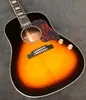 Sunburst Finish John Lennon J160E Elektro Gitar Akustik Gitar Ücretsiz Nakliye E-J160 vs Pasif Pikap Ses Deliği Gitar