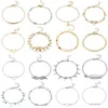 16 pièces pieds chaînes de cheville Bracelets réglable plage cheville pied ensemble de bijoux Bracelets de cheville pour femmes filles Barefoot2447