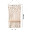 Tapestries Nordic Bohemian Long Tassel Tapestry Storage Rack Hand-woven Wall Hanging Decorative Crafts For Living Room Decor Dropship