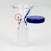 Dernier verre coloré circulaire gâteau poignée style fumer portable remplaçable 14MM 18MM mâle interface commune Bong Waterpipe Bubbler Handpipe Herb Tabac Bol