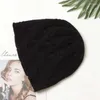 Berets Mongolian Cashmere Knit Hat: Pure Color Thickened Twisted Design For Women's Winter Fashion & Warmth