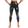 Pantaloni da donna da uomo in pelle skinny modellante per il corpo allenatore in vita modellatori alti leggings di controllo biancheria intima a compressione fitness 9 punti 231216