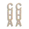 Ringar designer populära mode lyx örhängen silver cha pärla guld överdriven droppe dingle ljuskrona lång stor för wom jasgn260u