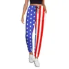 Pantalon pour femme USA Flag Jogger Femme American Stars and Stripes Pantalon de survêtement décontracté Design de printemps Y2K Pantalon surdimensionné Cadeau d'anniversaire