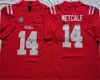 Ole Miss Rebels College Football Jersey 14 DK Metcalf Professional sports men jersey all stitched