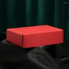 Gift Wrap Box Wrapping Boxes For Clothes Corrugated Mailing Packaging Moving Set Small Red Shell Cardboard