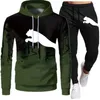 Heren Trainingspakken Lente Herfst Trainingspak Sweatshirt Set Splash Inkt Hoodies Joggingbroek 2-delig Pak Informeel Hardlopen Fitness Heren Sportkleding S-4XL