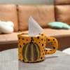 Mugs Pok Dot Pumpkin Design Sense Paper Storage Bag Towel Cover Drum Pen Holder Desktop Decoration