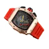 2023 New high quality men's watch Designer luxury brand watch Waterproof rubber strap 44MM watches 6099