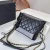 Hobo Bag Designer Bolsa De Ombro Luxo Mulheres Tote Sacos De Diamante Cadeia De Couro Genuíno Sacos De Compras Bolsa 1: 1 Qualidade 20cm Com Caixa