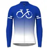 Hauts de chemise de cyclisme série de couleurs dégradées maillot de cyclisme été hommes à manches longues chemises de cyclisme hauts de vélo vêtements de vélo de route à séchage rapide 231216