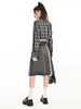 Spódnice solidne kolory kobiety mody mody w stylu mini spódnica mini spódnica damska koreańska elegancka ulica A-line jesień zima