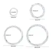 Dekorativa blommor 10-30 cm White Garland Wicker Rattan Ring Artificial Ornament Vine Decoration DIY Handgjorda hantverkstillbehör