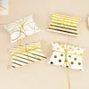 Presentförpackning 10st Kraft Paper Pillow Candy Box Wedding Party Favor Cardboard Diy Packaging Boxar Väskor Supply Birthday Decor