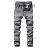 Jeans pour hommes Hommes Stretch Slim Style Pantalon en denim nord-américain Mode Casual2024