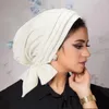 民族衣類イスラム教徒ファッションイスラム教女性のヒジャーブアバヤヒジャブヘッドスカーフアバヤ女性のためのソリッドカラースカーフラマダン女性キャップムスルマン