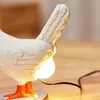 Nyhetsartiklar Dekorativa nattlampor Simulerade Animal Funny Easter Home Decor Party Carnival Chicken Lamp Chick Night Light Ornaments 231216