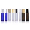 Best Price Popular Product 10ml Frosted Roller Bottle With Plastic Cap Or Gold Electrolyzed Aluminum Lip