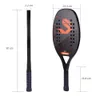 Tennisrackets Full Carbon 3K-vezel strandtennisracket Professioneel racket met ruw oppervlak voor mannen en vrouwen met beschermende hoes 231216