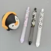 Super Leuke Push Gel Pen 0.5 Zwarte Inkt Knappe Ins Japanse Stijl Sneldrogende Handtekening Kawaii Schoolbenodigdheden