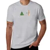 Polo da uomo con slitta e albero di Natale Acquerelli T-shirt T-shirt per tifosi sportivi T-shirt Felpe da uomo