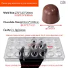 Cake Tools 1Pcs Chocolate Molds Polycarbonate Candy Cube Heart Capsule Shape Confectionery Pans Trays Acrylic Baking Utensils Pastry Mould 231216