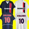 Maillot de Foot Jerseys 10 Ronaldinho Chulapa Luiz 2002 2003 Jersey de fútbol retro 02 03 Lucau Cardetti Camiseta de fútbol vintage clásica Blu